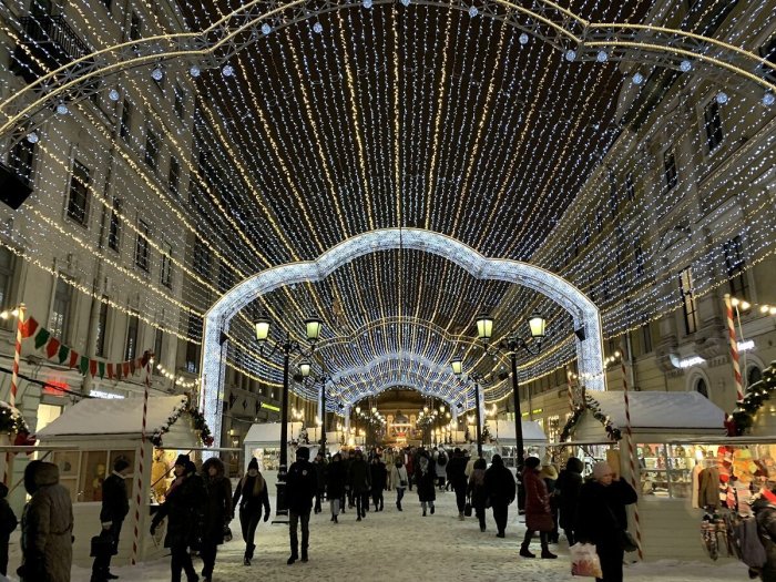 Новогодняя ярмарка на Манежной площади