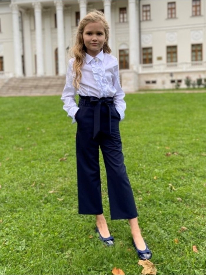 Брюки кюлоты для девочек Школьная