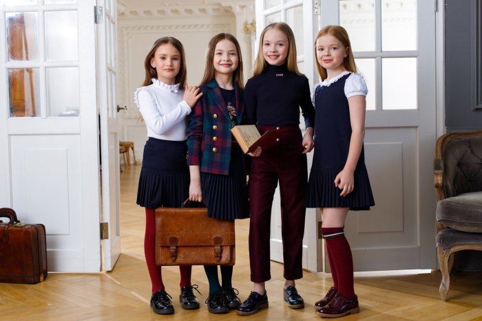 Модная Школьная одежда для девочек
