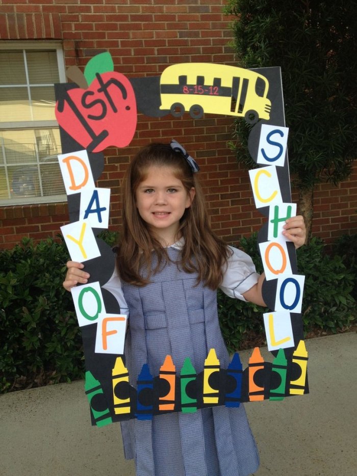 Рамка для фотосессии своими руками школа