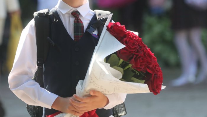 Первоклассница на первое сентября