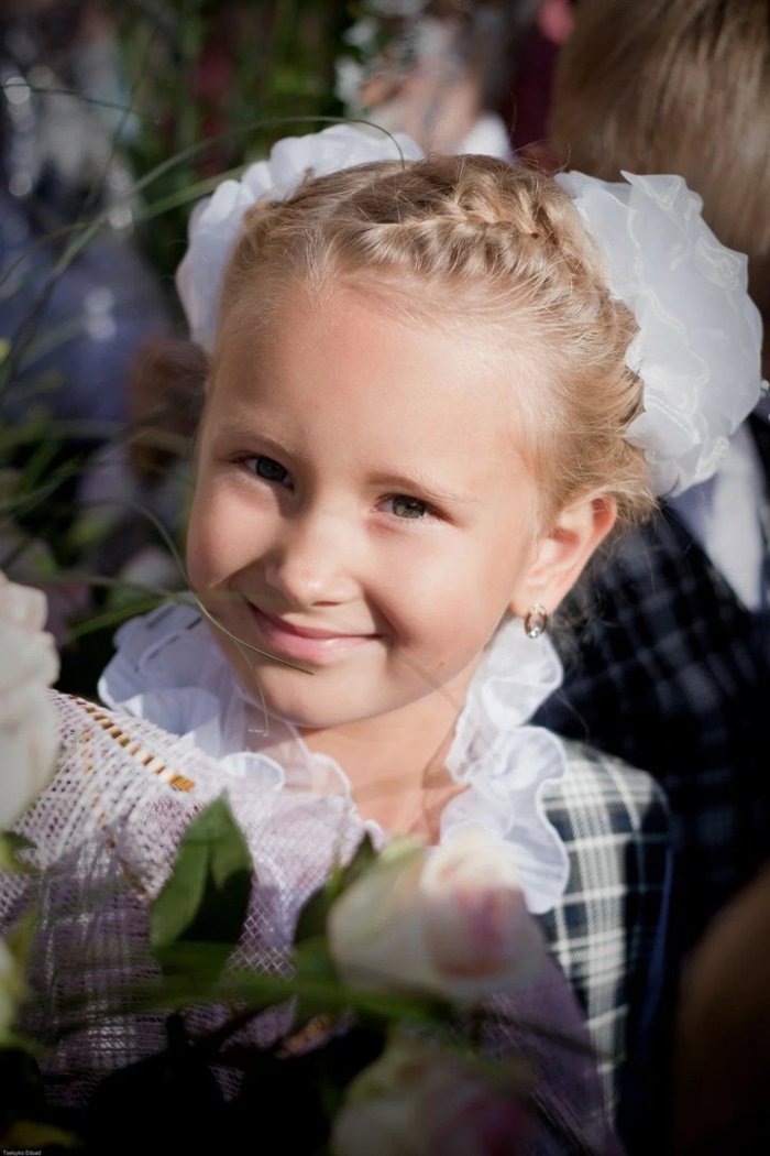 Первокласница с бан ами