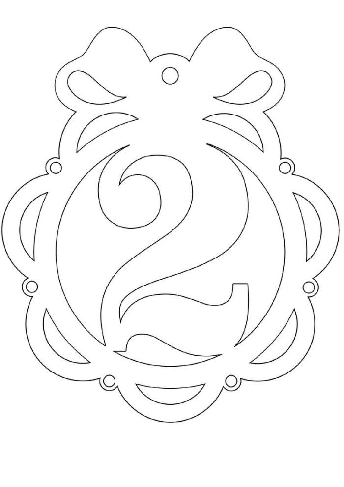 Трафарет шары для вырезания