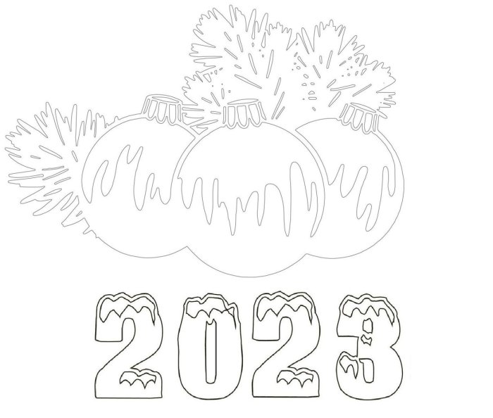 Вытынанки новогодние для украшения окон