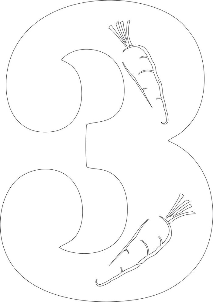 Вытынанки цифры