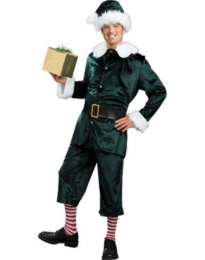 Новогодний Эльф мужчина косплей