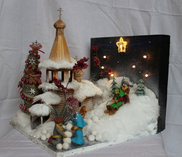 Новогодняя композиция в садик