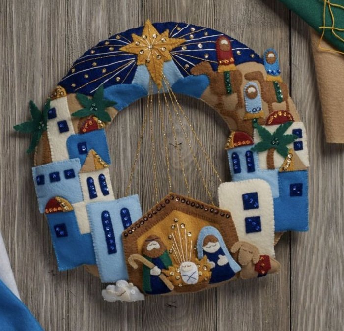 Поделки из фетра на Рождество