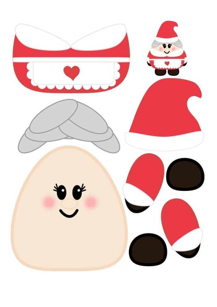 Аппликации Санта