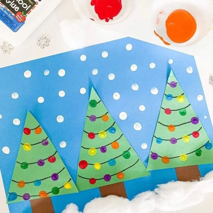 Аппликация елочка