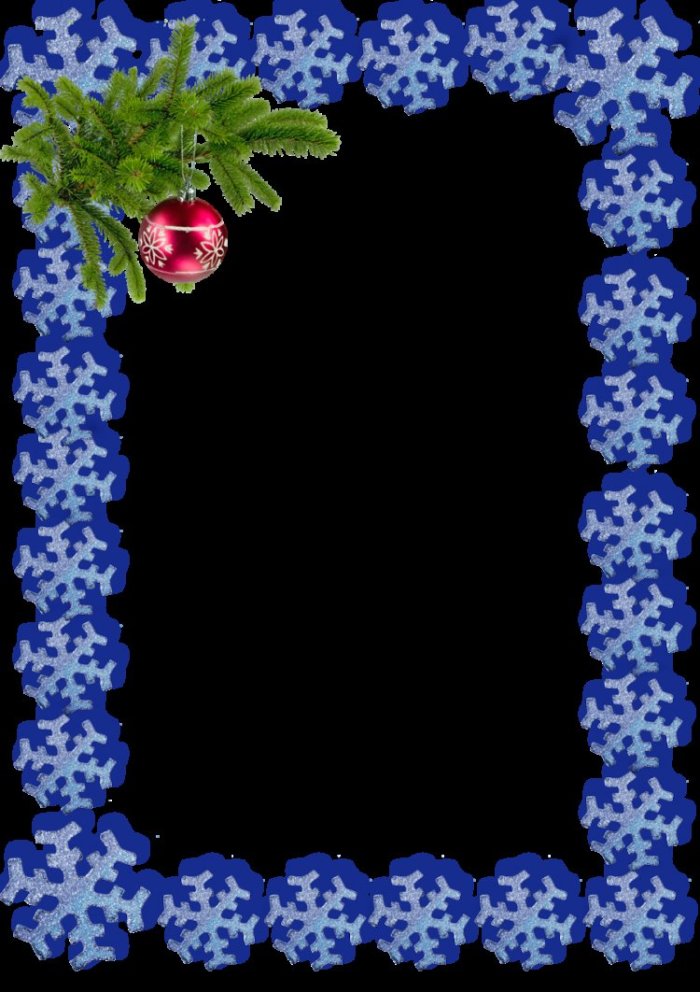 Новогодняя рамка для текста