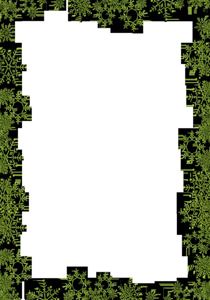 Рамка Новогодняя тонкая