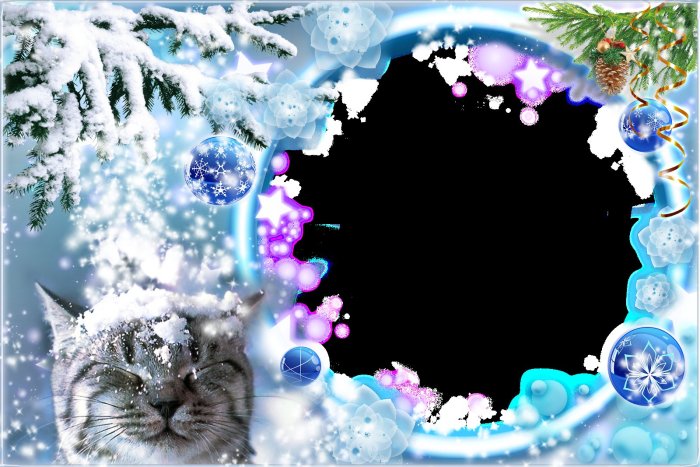 Зимняя фоторамка