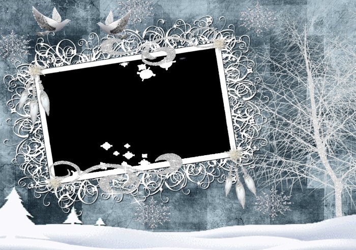 Зимняя фоторамка