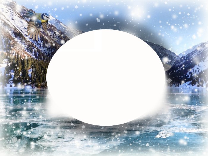 Зимняя фоторамка