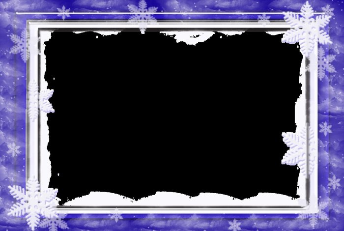 Зимняя рамка для текста