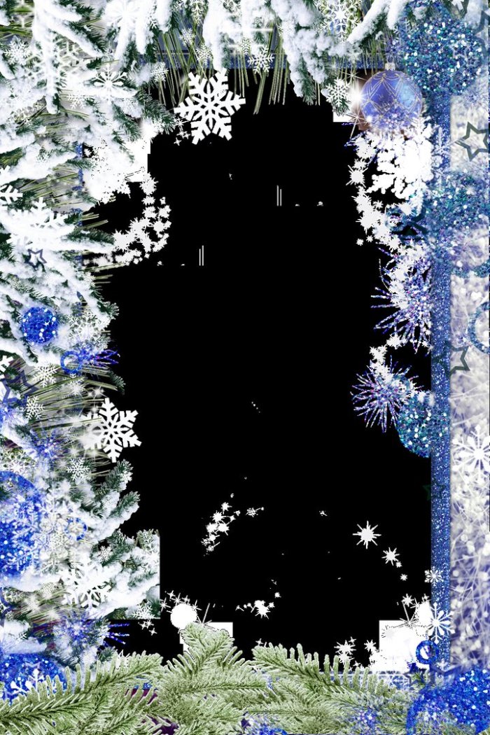 Зимняя фоторамка