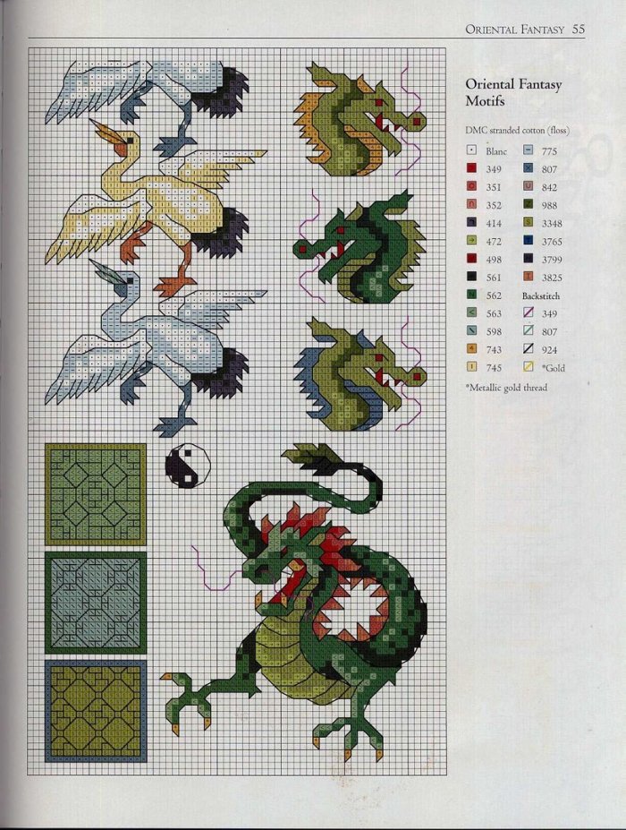 Вышивка крестом схемы