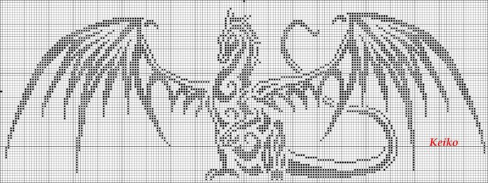 Однотонная вышивка крестом