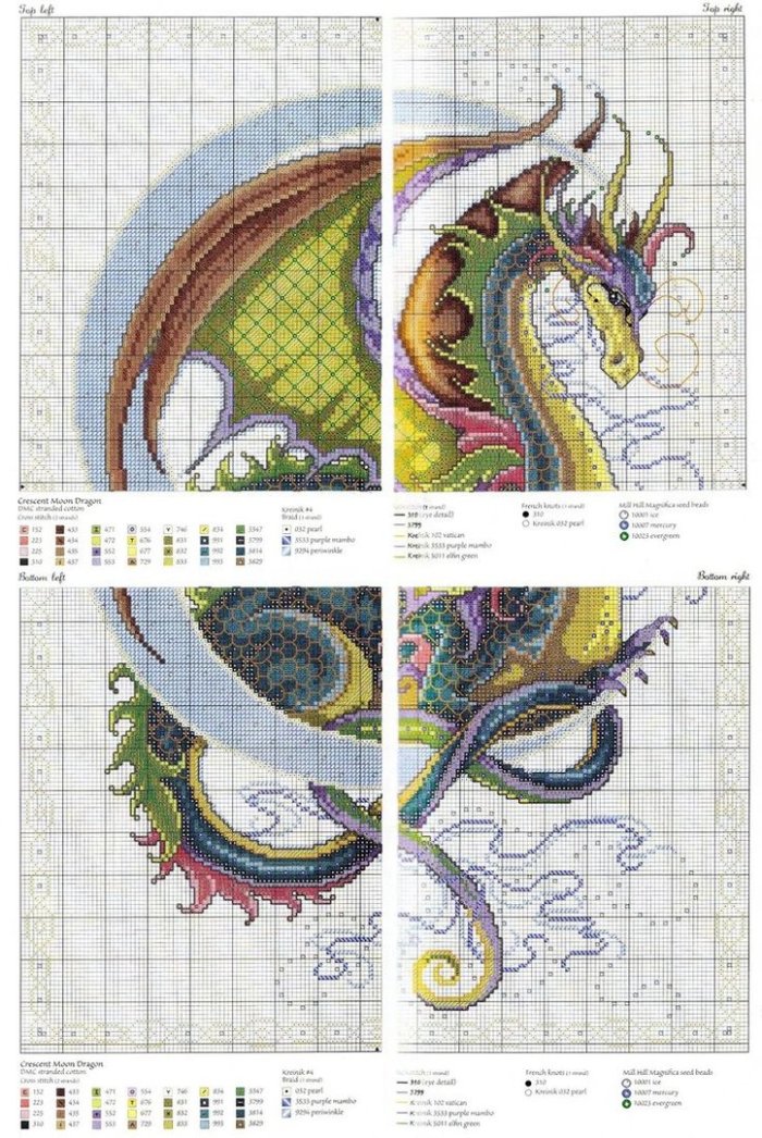Лунный дракон Джоан Эллиот схема