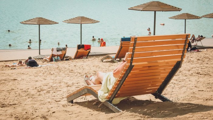 Зона отдыха на пляже