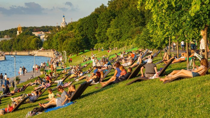 Ленинский пляж Воробьевы горы