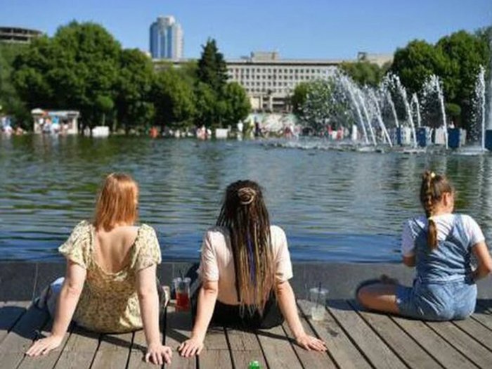 Москва лето жара