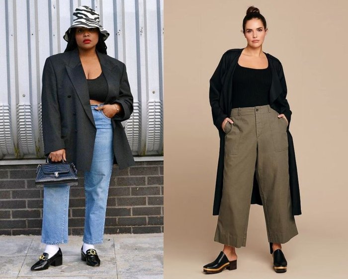 Одежда оверсайз для полных женщин