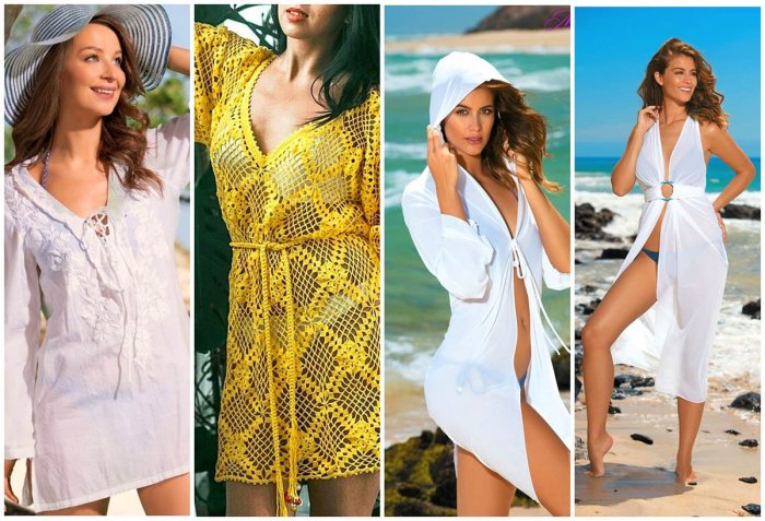 Туника с капюшоном для пляжа