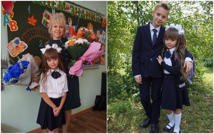 Настя Князева первоклассница