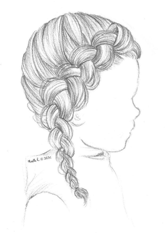 Прически карандашом