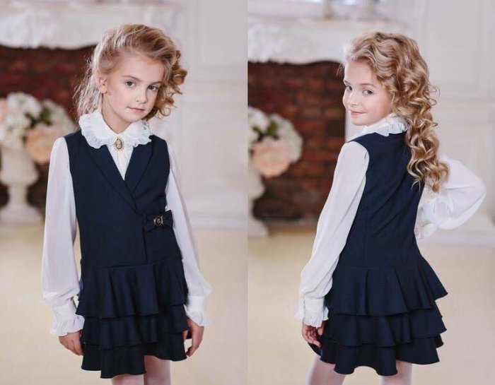 Duwali сарафан школьный