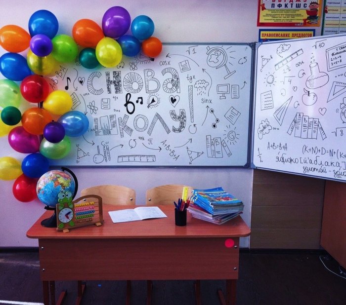 Украшение школьной доски