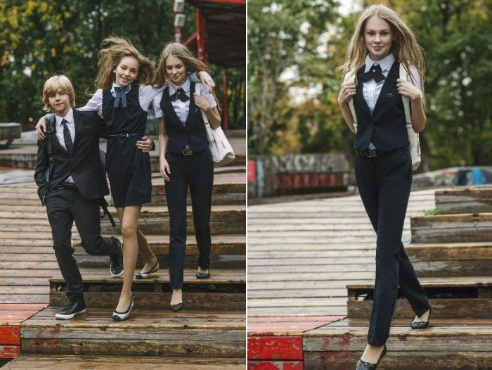 Стильные школьные образы