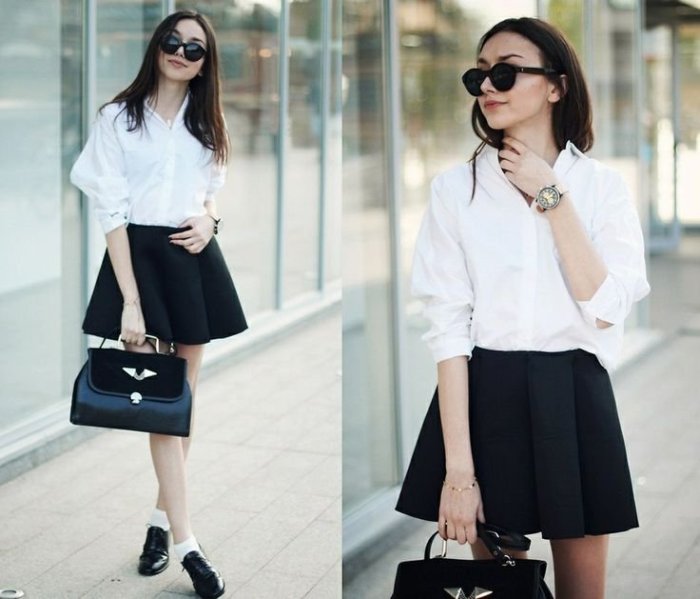 Модный школьный образ