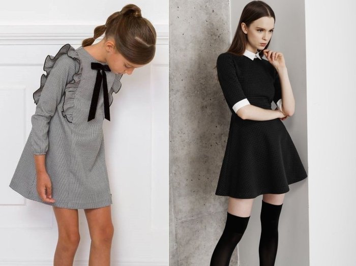 Красивые школьные платья