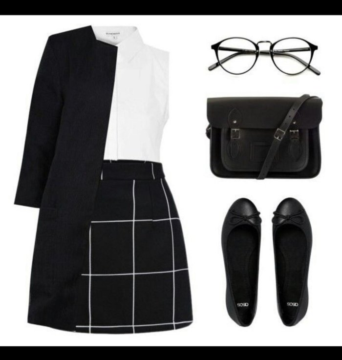 Стильный школьный лук