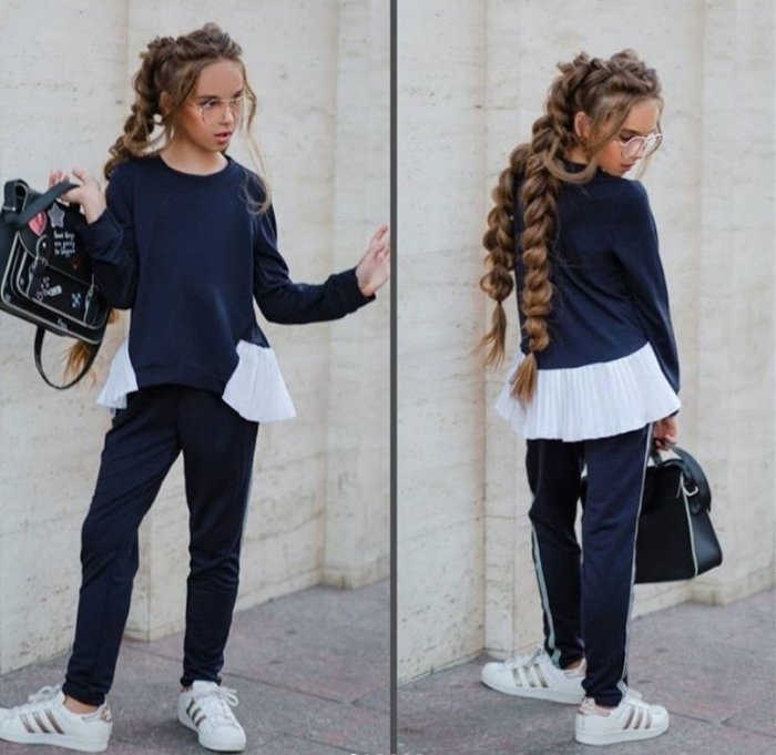 Стильные школьные образы для девочек