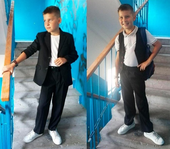 Стильный образ для мальчика в школу