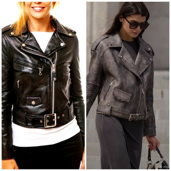 Укороченная косуха женская