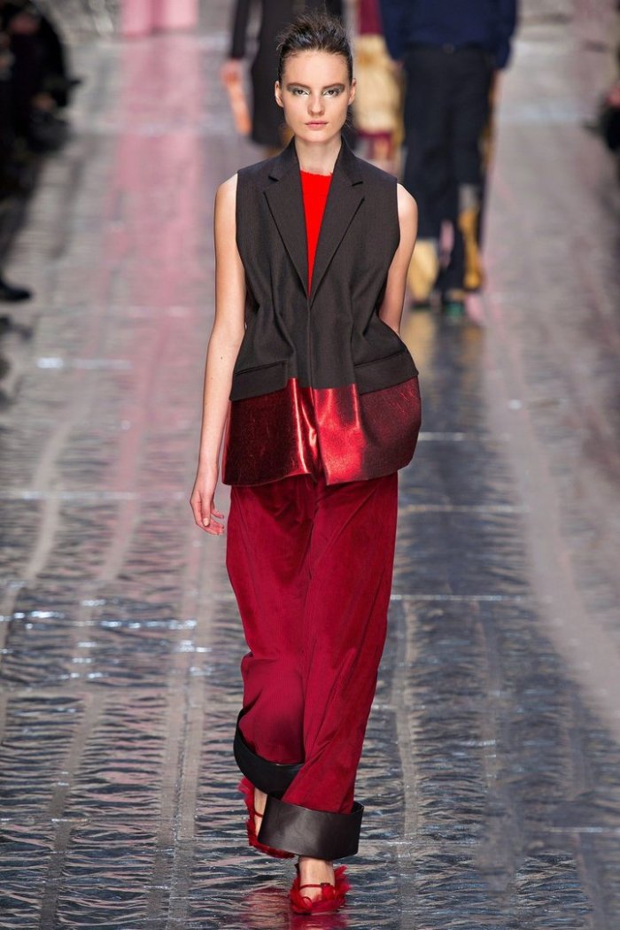 Жилетки на подиуме