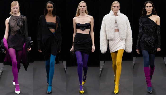 Модные цветные колготки