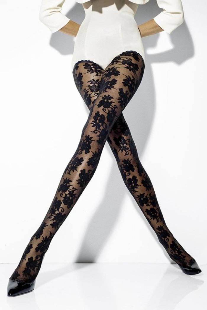 Узорные колготки