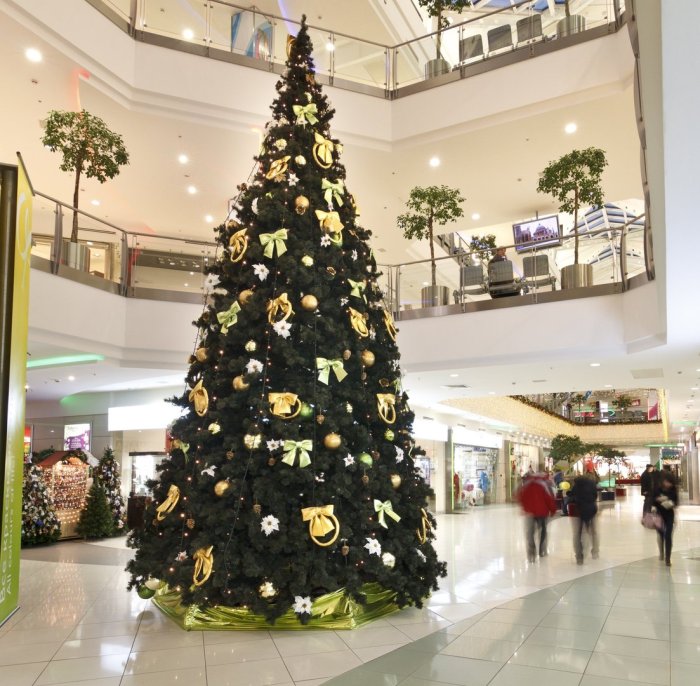 Новогоднее украшение торгового центра