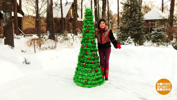 Новогодняя елка во дворе