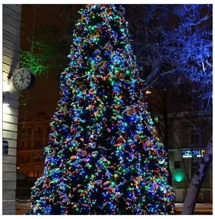 Гирлянда на уличную елку