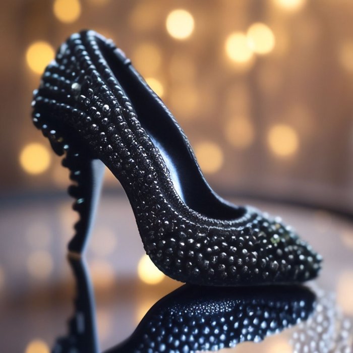 Красивые черные туфли