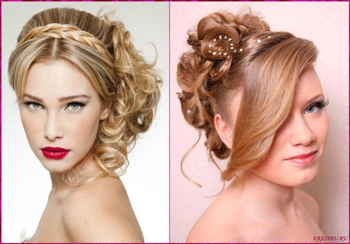 Прически на выпускной