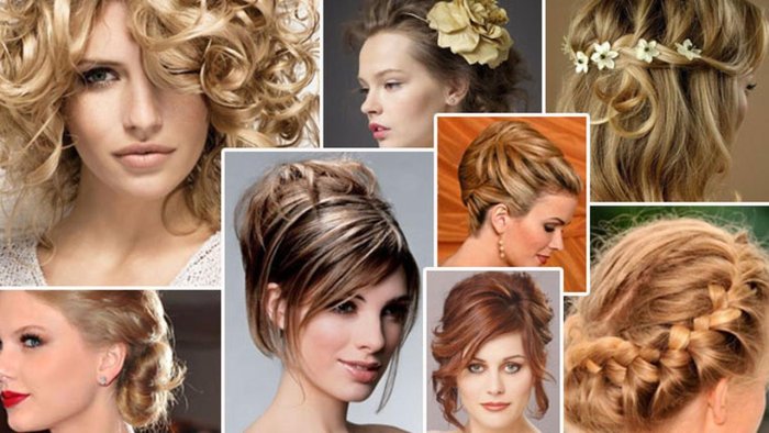 Прически на среднюю длину на выпускной