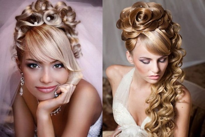 Вечерняя прическа блондинка